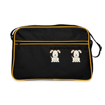 The reason we are born - Retro Bag - black/gold - Front