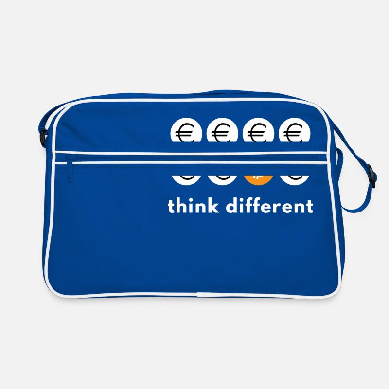 Think different Bitcoin Retro Tasche