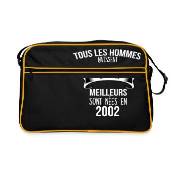 2002 cadeau humour - Sac Retro - noir/or - Devant