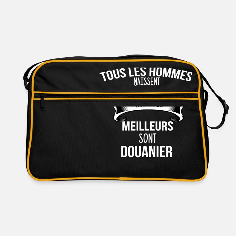 Zoll Geschenk Humor - Retro Tasche - Schwarz/Gold