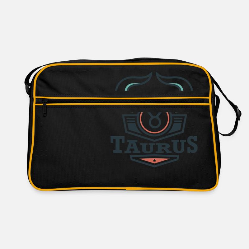Sternzeichen Stier Taurus Mai Juni Geschenk Retro Tasche