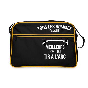 Tir a l arc cadeau humour - Sac Retro - noir/or - Devant