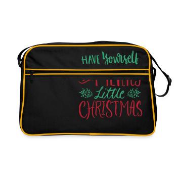 Christmas Merry Little Christmas Ivy Gift - Retro Bag - black/gold - Front