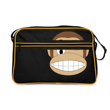 wink monkey - Retro Bag - black/gold - Front