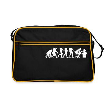évolution des programmeurs codeur cadeau informatique - Sac Retro - noir/or - Devant