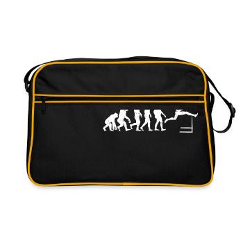 Haies Evolution athlétisme cadeaux haies - Sac Retro - noir/or - Devant