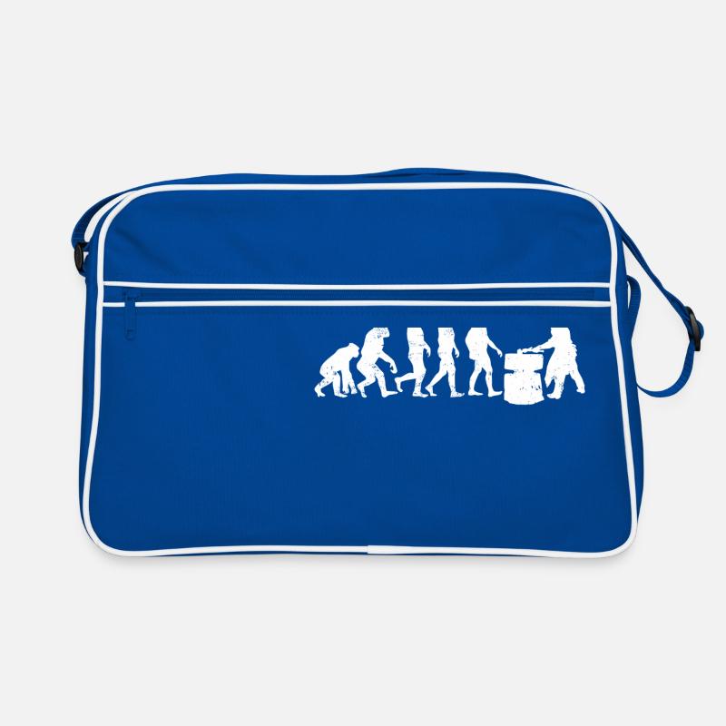 Schmied evolution geschenk schmiedekunst hammer Retro Tasche