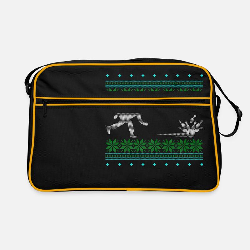 bowling ugly pullover xmas geschenk sport kegeln Retro Tasche