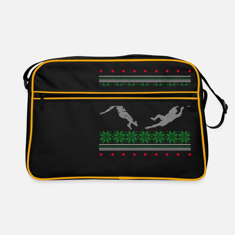 fußball ugly pullover weihnachten geschenk xmas Retro Tasche