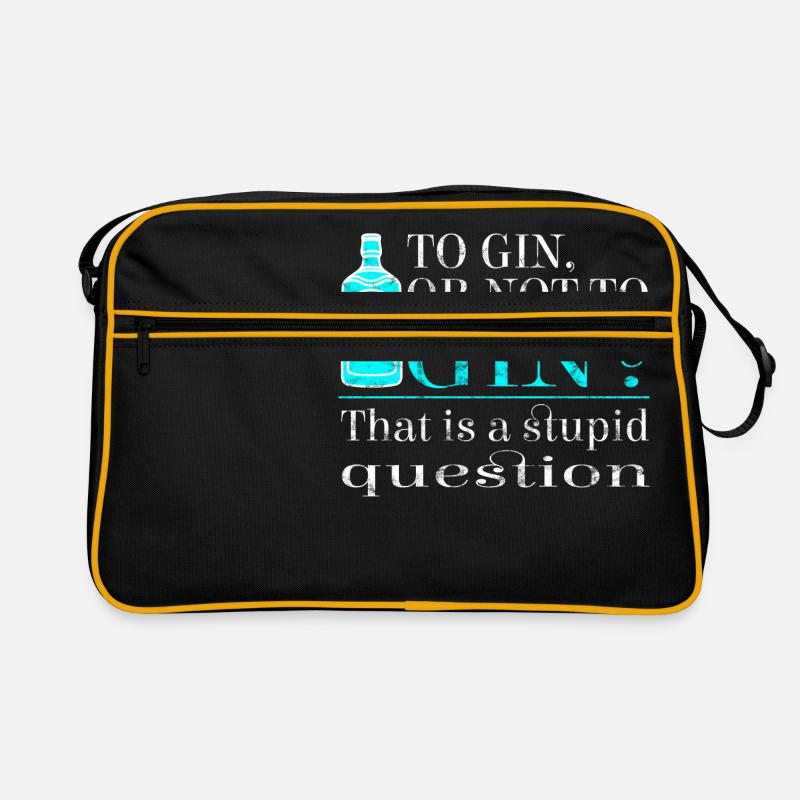Gin Gin ou non? C'est une question stupide! Sac Retro