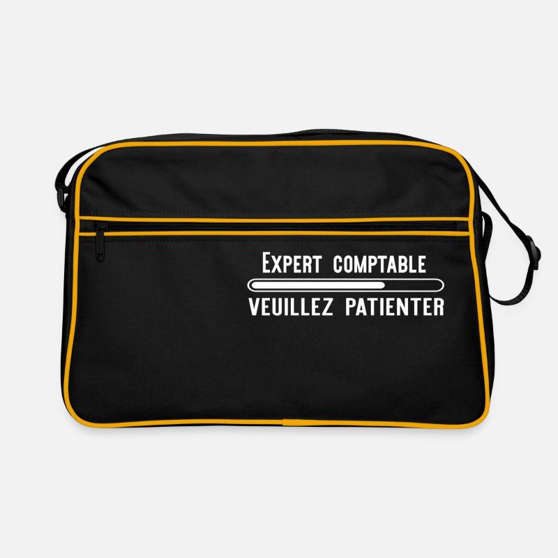 Bientôt Expert comptable cadeau noël - Sac Retro - noir/or
