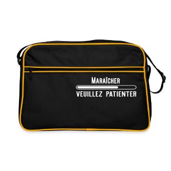 Bientôt Maraîcher cadeau noël - Sac Retro - noir/or - Devant