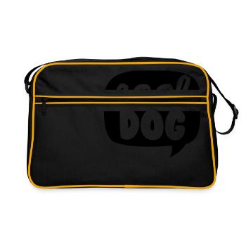 COOL DOG - Retro Bag - black/gold - Front