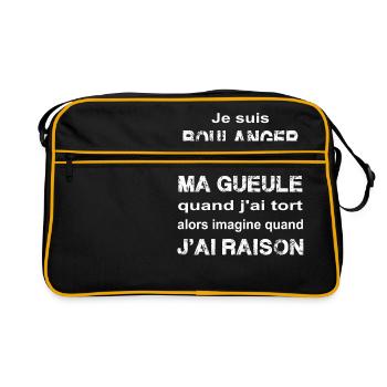 Je suis Boulanger - Sac Retro - noir/or - Devant