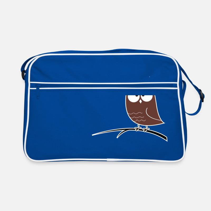 Schielende Eule Geschenk Idee Retro Tasche