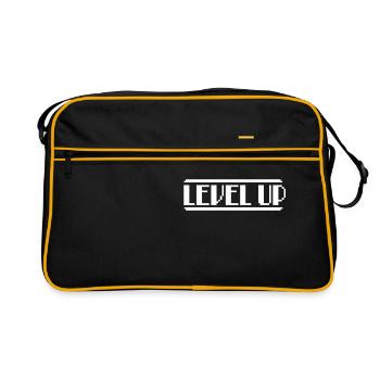 Level Up - Retro Bag - black/gold - Front