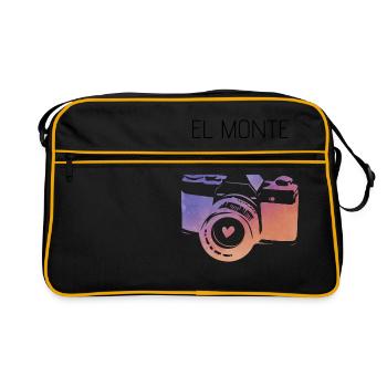 Kamera El Monte California - Retro Tasche - Schwarz/Gold - Vorne