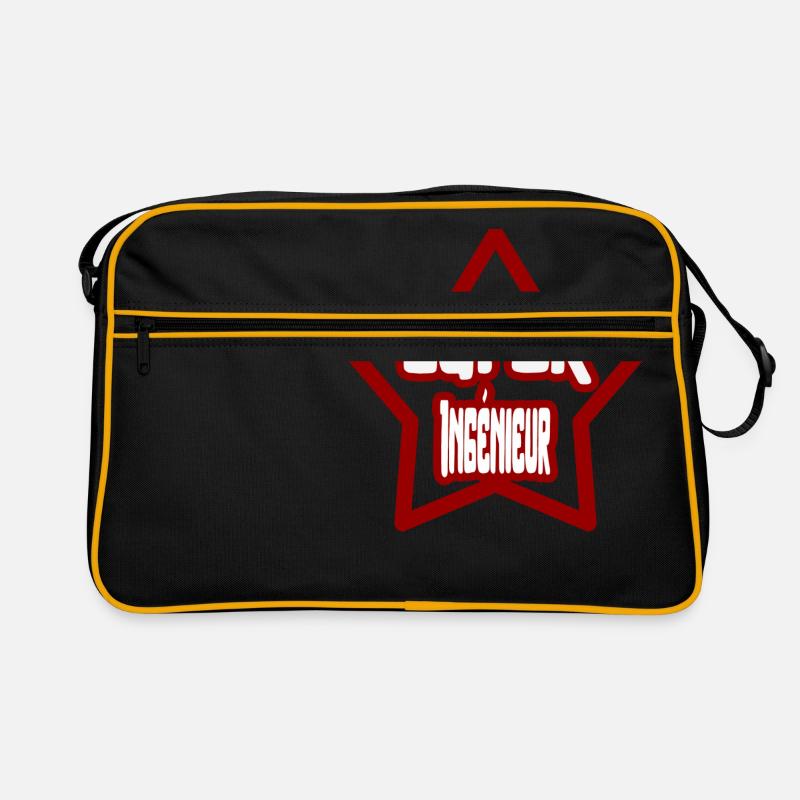 Super Engineer t-shirt craft gift - Retro Bag - black/gold