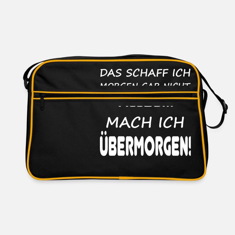 Das schaff ich morgen gar nicht alles... Retro Tasche