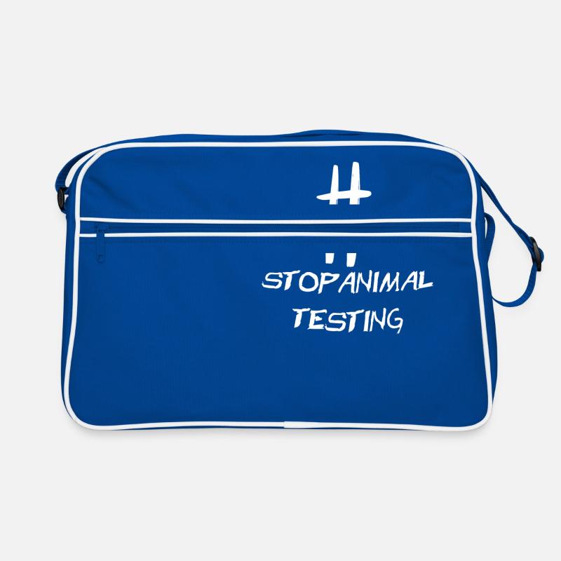 stop animal testing demonstration gift policy Retro Bag