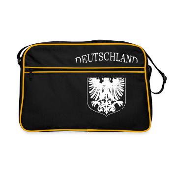 Allemagne T-shirt - cadeau crête de la maison - Sac Retro - noir/or - Devant