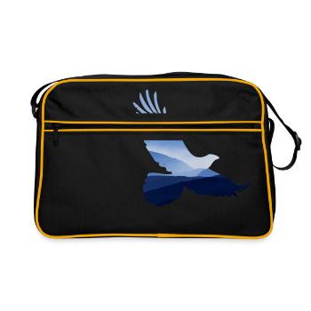 ADLER Motif design anniversaire idée cadeau style - Sac Retro - noir/or - Devant