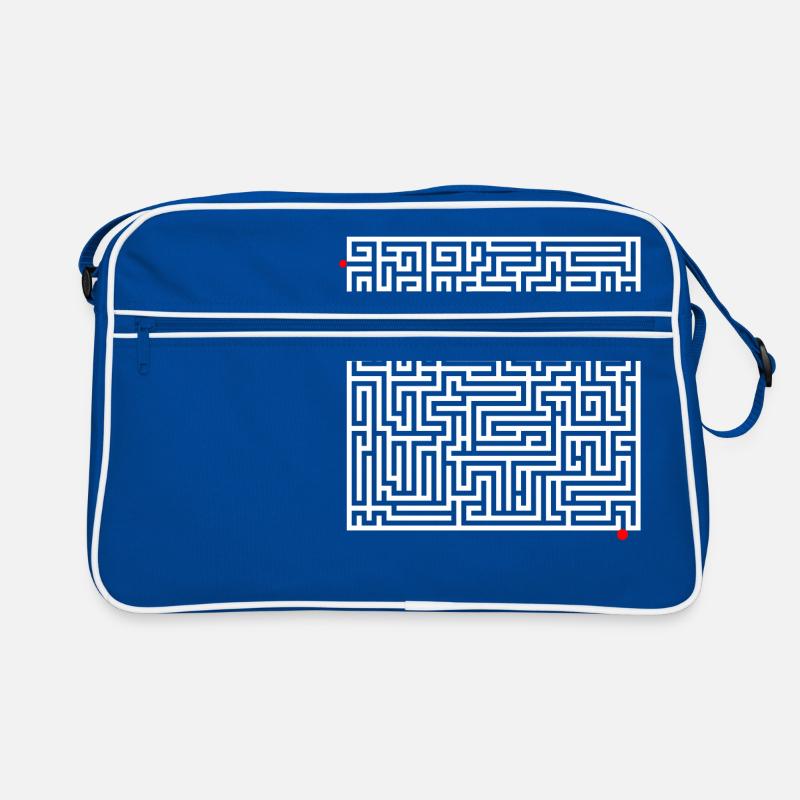 Labyrinth Rätsel Retro Tasche