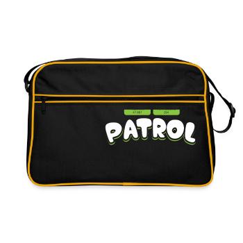 Tits Patrol - cadeau noir - Sac Retro - noir/or - Devant