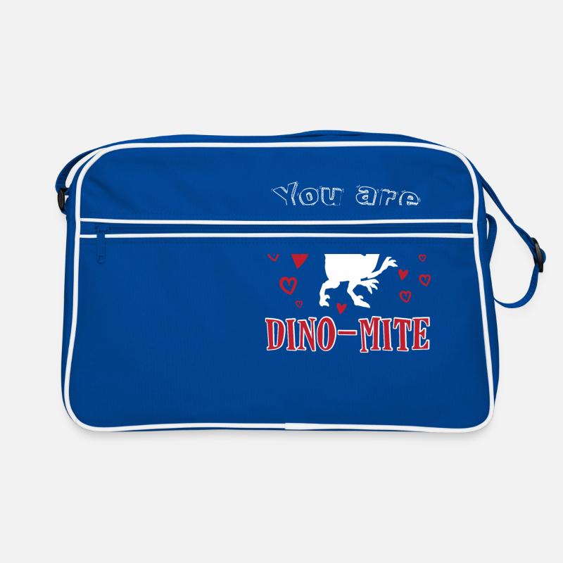 Dinosaurier Liebe Valentinstag Geschenk Idee Retro Tasche