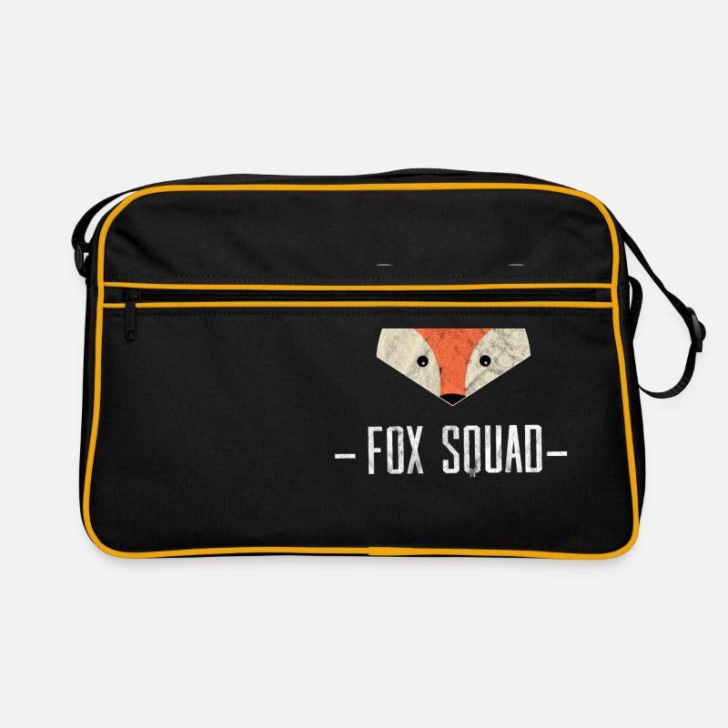 Fox Squad Logo renarde idée cadeau des habitants des forêts Sac Retro