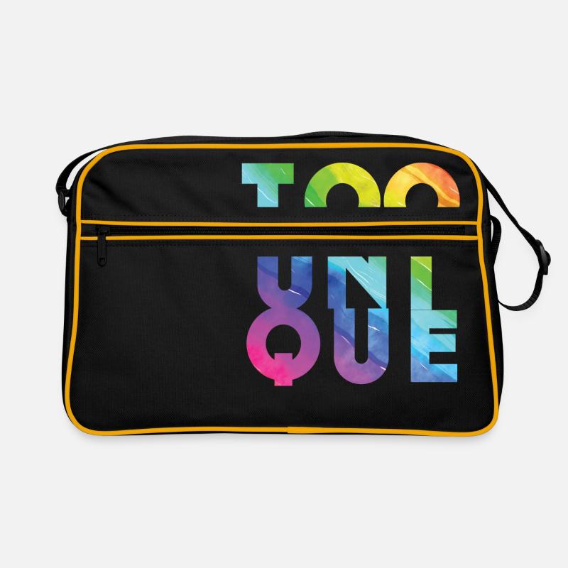 Zu einzigartig - Retro Tasche - Schwarz/Gold