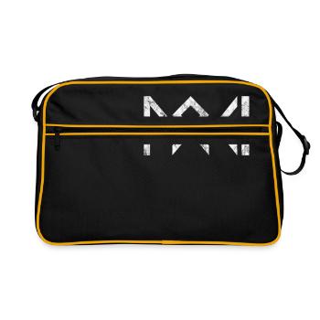Loki Logo Norse Mythology Idée cadeau - Sac Retro - noir/or - Devant