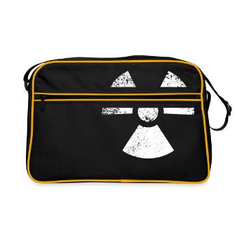 SHAPES SHAPE GRUNGE - Retro Bag - black/gold - Front