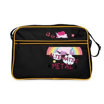 cadeau jupe métal alternatif arc Unicorn - Sac Retro - noir/or - Devant