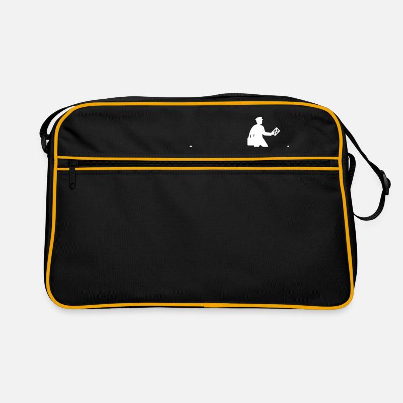 Heartbeat Postbote T-Shirt Postfach Briefe Postamt Retro Tasche