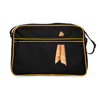 serviette - Sac Retro - noir/or - Devant