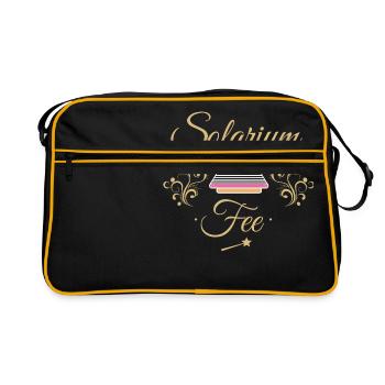 Fée solarium - Sac Retro - noir/or - Devant