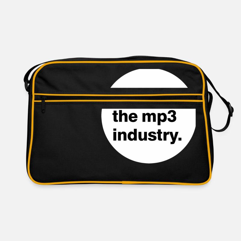 Vinyle tue l'industrie mp3. Sac Retro