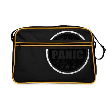 Don't panic - Retro Tasche - Schwarz/Gold - Vorne