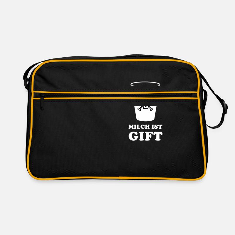 Milch ist Gift Retro Tasche