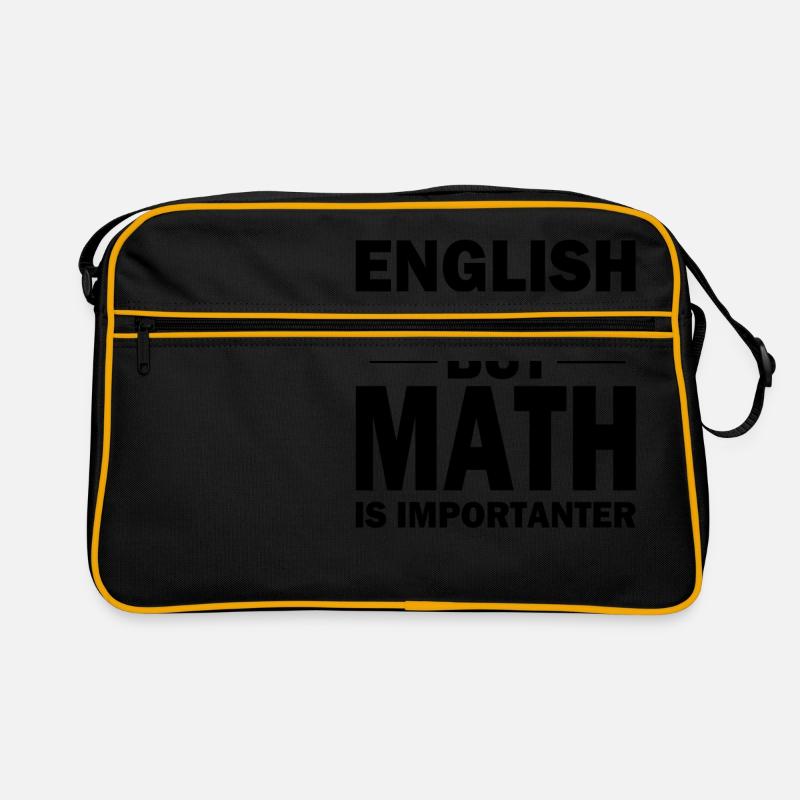 Mathe Shirt! MATH IS IMPORTANT! Retro Tasche