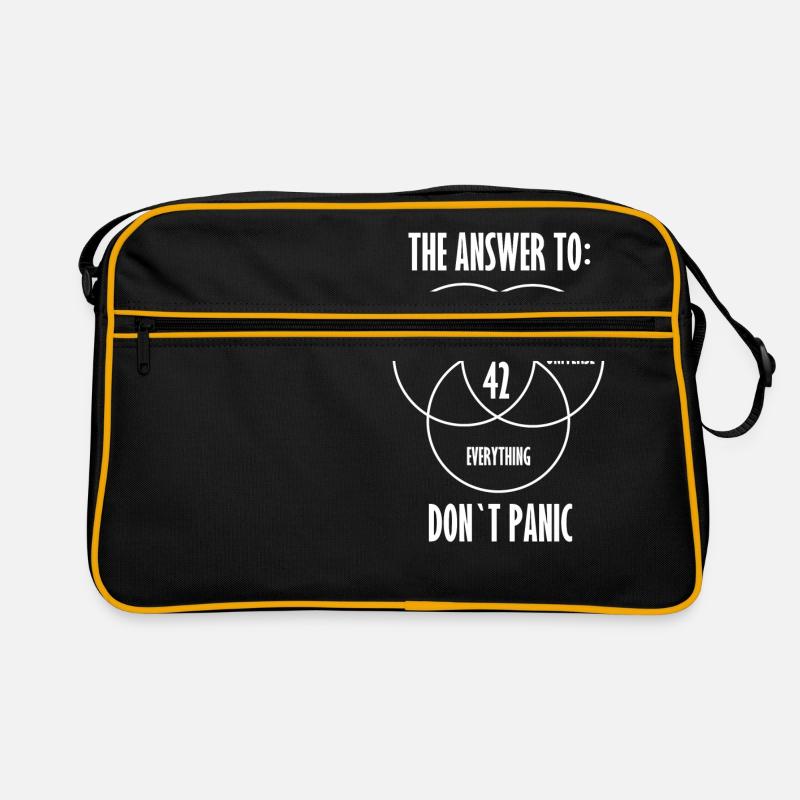 42 - The ultimate answer! Cool, funny idea Retro Bag