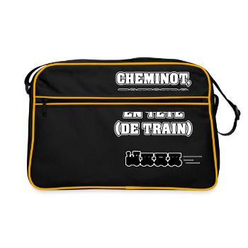 CHEMINOT, TOUJOURS EN TÊTE (DE TRAIN) - Sac Retro - noir/or - Devant