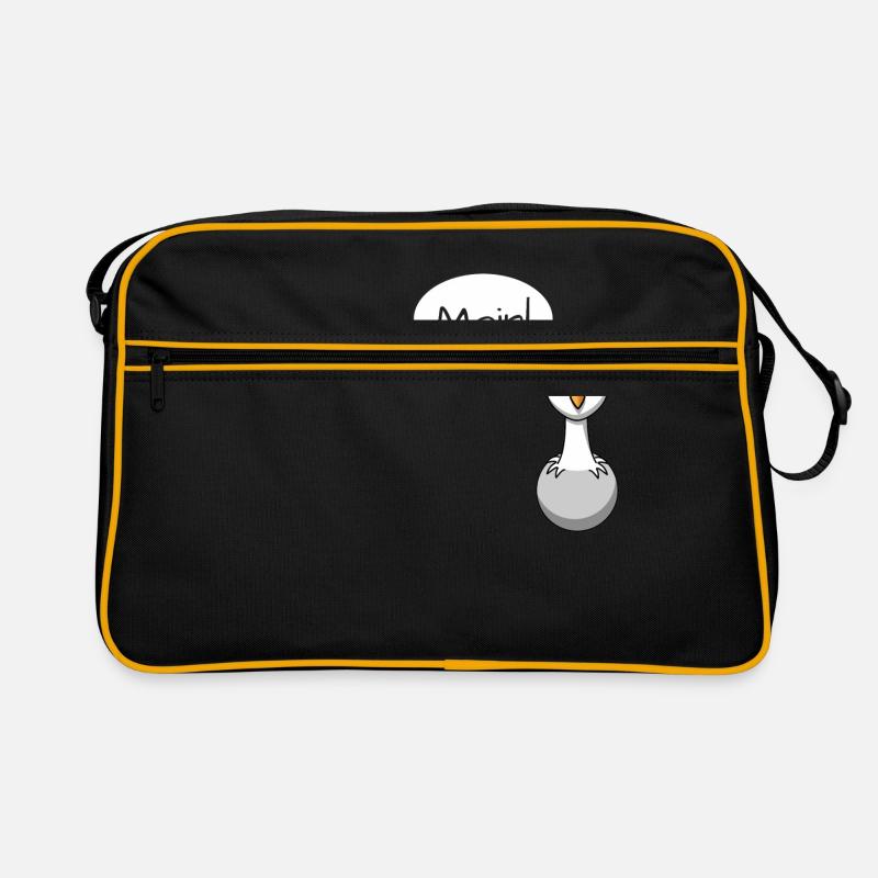 Hello! Seagull with speech bubble Funny gift idea Retro Bag