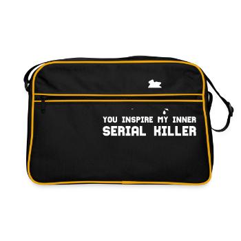SERIAL KILLER - Retro Bag - black/gold - Front