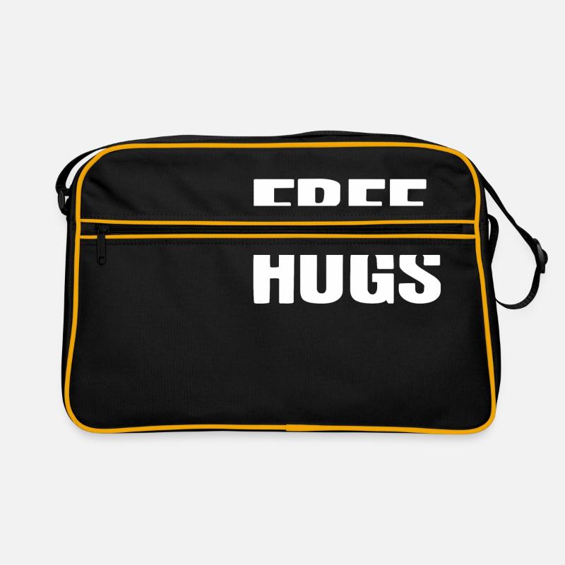 Gratis Umarmung freundlich glücklich Geschenk Idee Retro Tasche