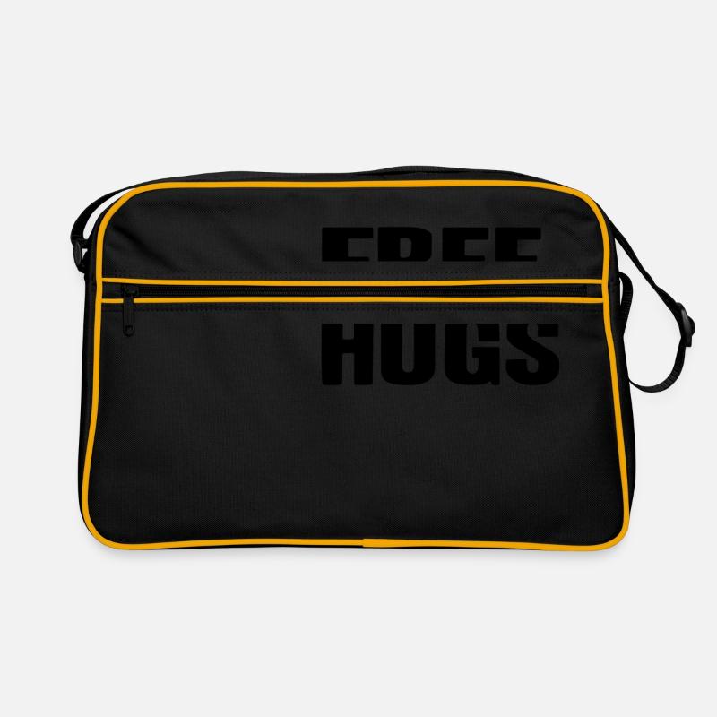 Gratis Umarmung freundlich glücklich Geschenk Idee Retro Tasche