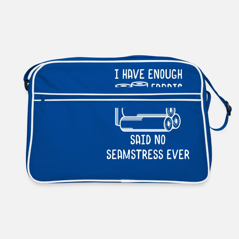 Sewing fabric handmade tailor gift profession Retro Bag