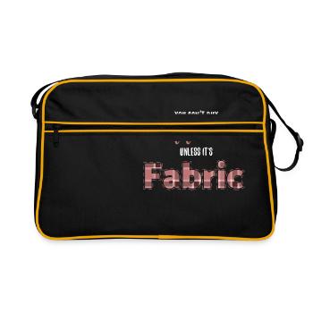 Couture tissu cadeau tailleur profession hobby aiguille - Sac Retro - noir/or - Devant