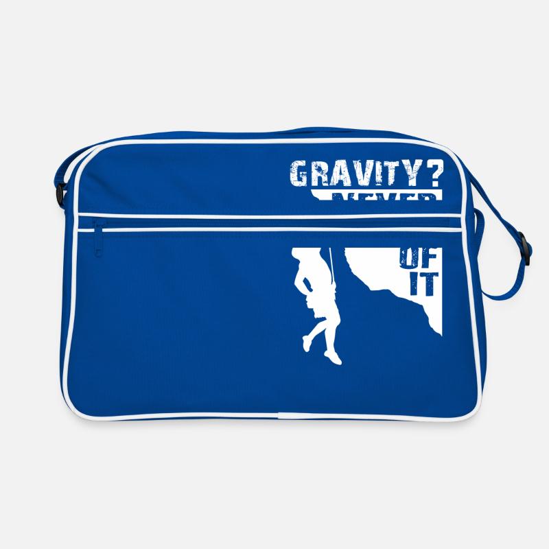 Gravity Never Heard Rock Climbing Retro Tasche